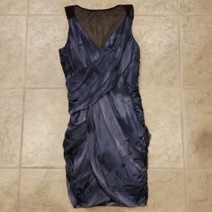 Cynthia Steffe Draped Wrap Ruched Mini Dress